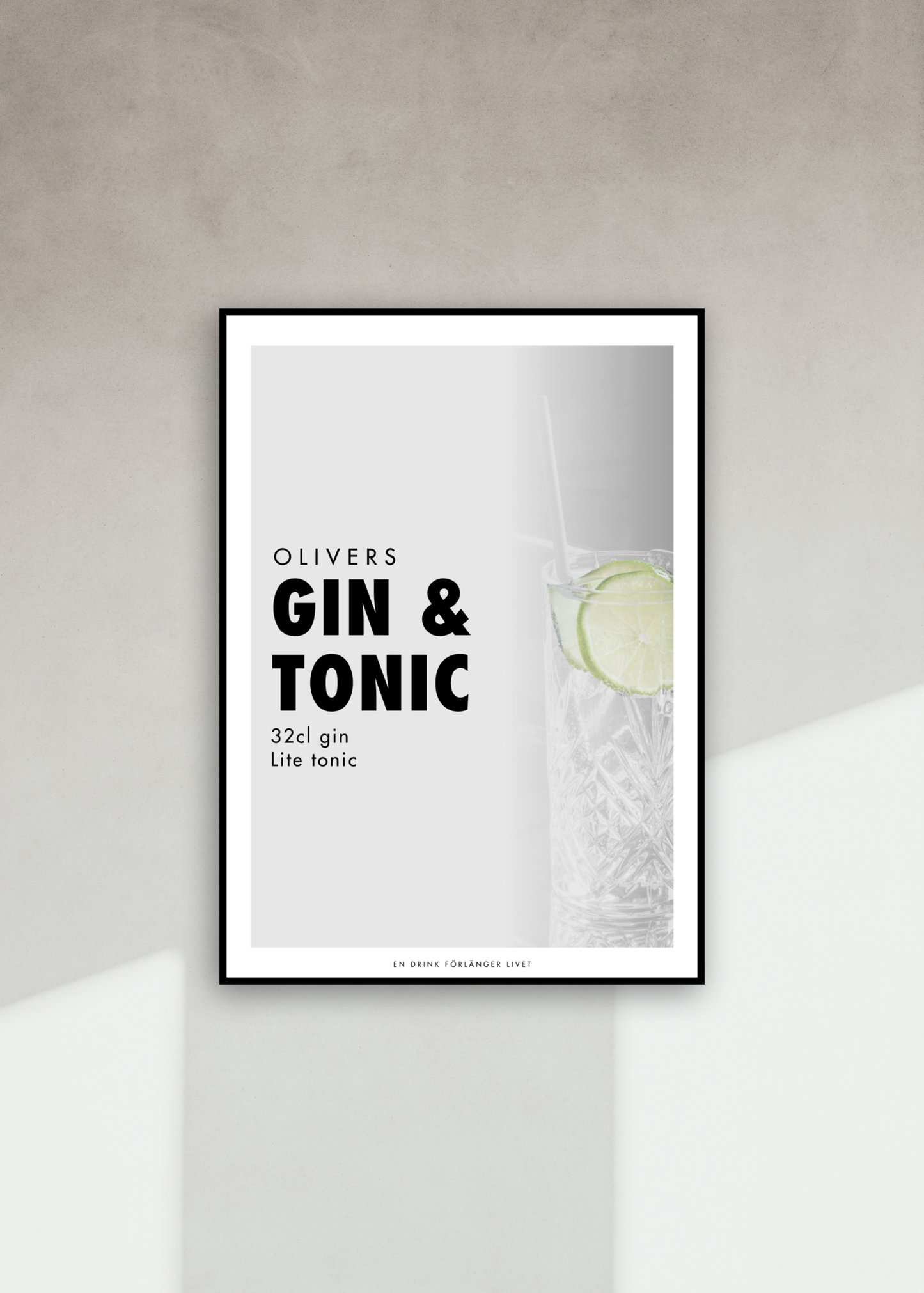Drinkposter Gin & Tonic