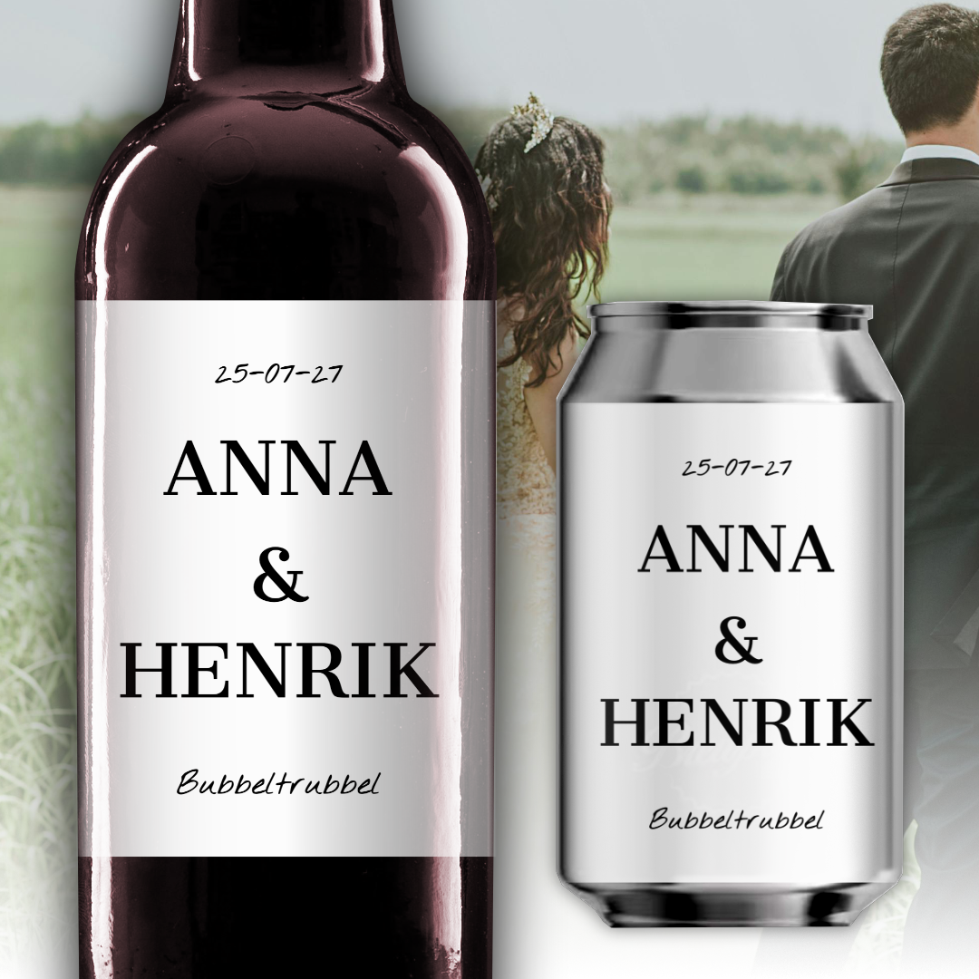Gör dina egna flasketiketter - Perfekt för allt värt att fira!