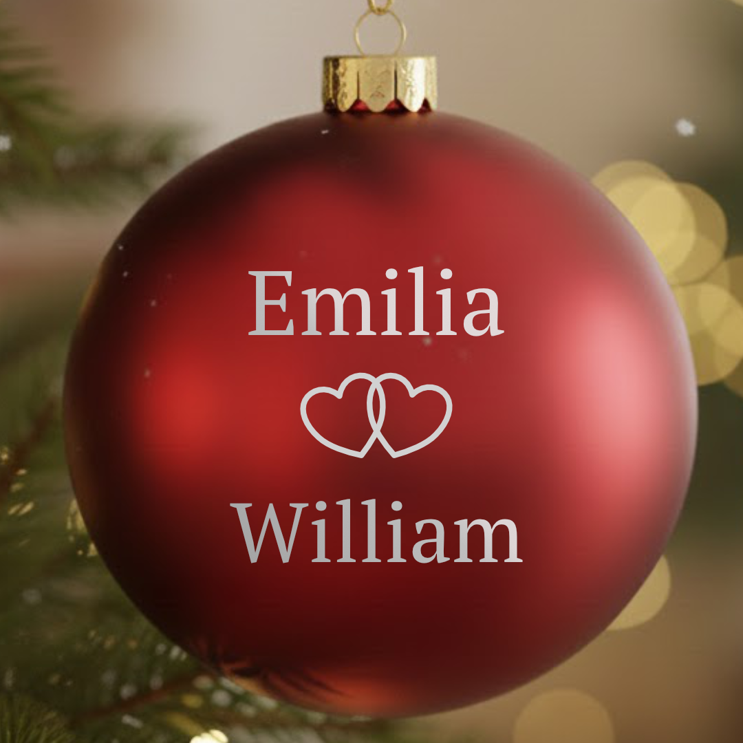 Julgranskula med gravyr!