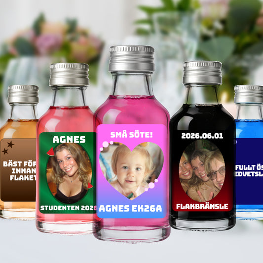 Små shots-etiketter